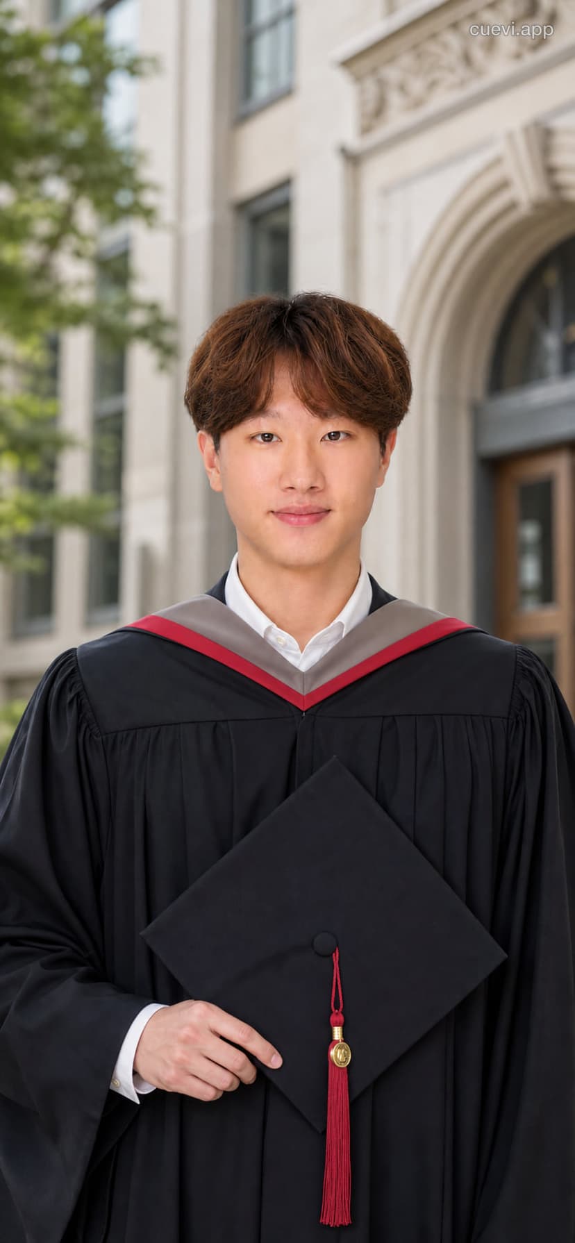 Graduation Photo Retake: Turning a Casual Selfie into Formal Cap and Gown