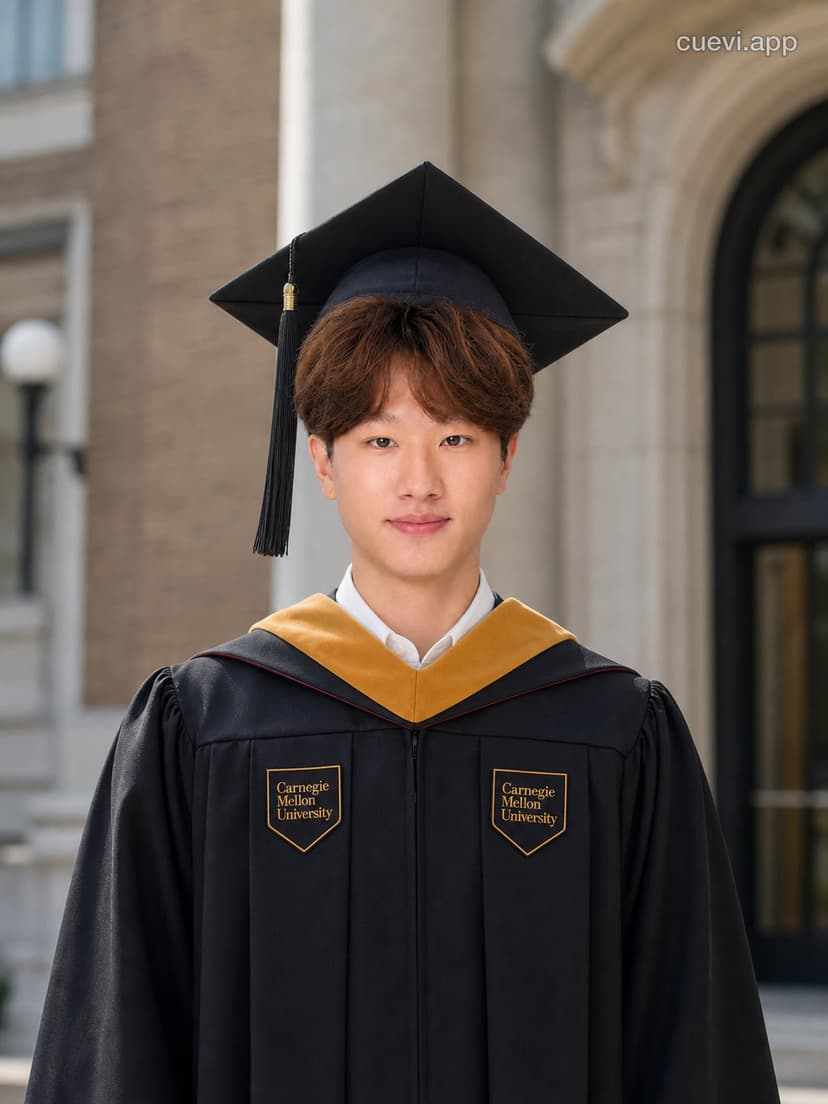 Graduation Photo Retake: Transform Casual Photo into Formal Academic Regalia Portrait